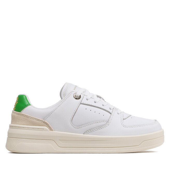 Sneakersy Tommy Hilfiger Leather Basket Sneaker - Biały