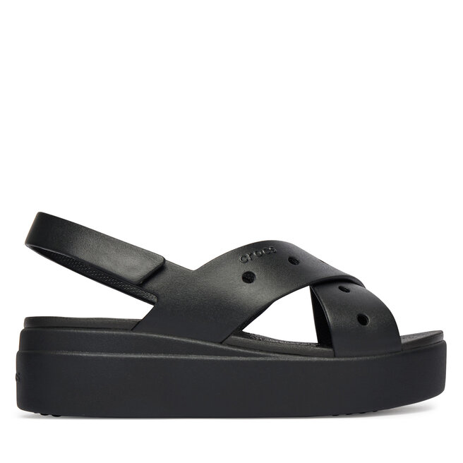 Sandały Crocs Brooklyn 4U Cross Strap Sandal 212254 Czarny - kobiece