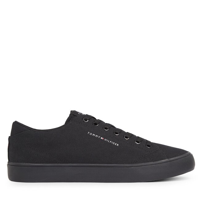 Tenisówki Tommy Hilfiger Th Hi Vulc Low Canvas - Czarny
