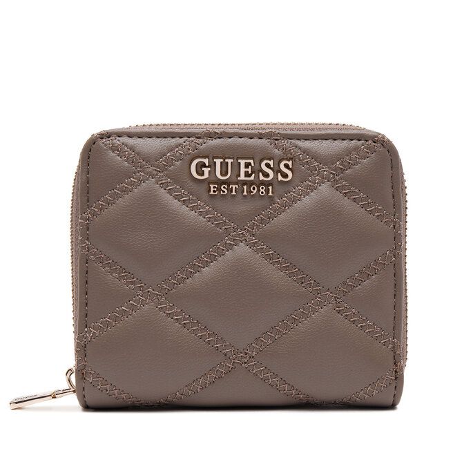 Mały Portfel Damski Guess SWQG96 - Brązowy