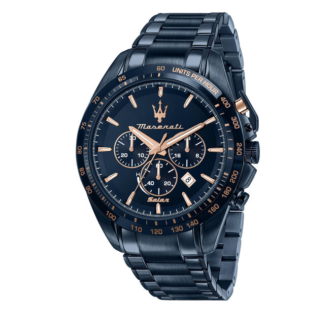 Maserati Karóra Maserati Solar Blue Chronograph R8873649001 Navy