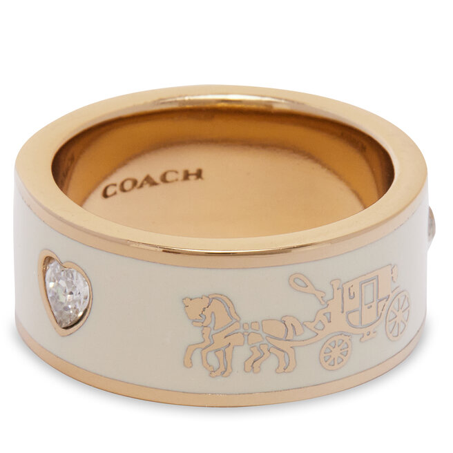 Δαχτυλίδι Coach Enamel Horse & Carriage Band Ring 37479034GLD100 Χρυσό
