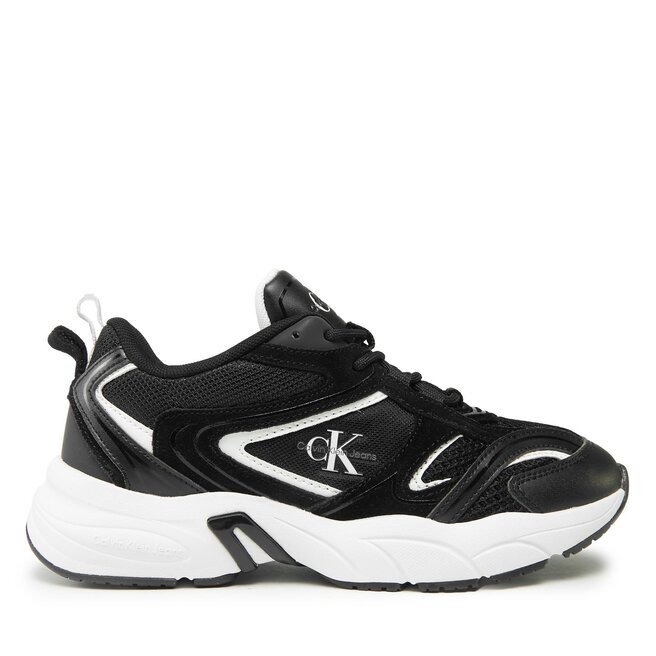 Sneakersy Calvin Klein Jeans Retro Tennis Su-Mesh wN - Czarny