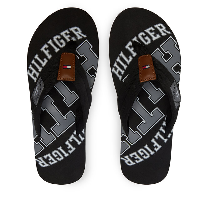 Japonki Tommy Hilfiger Essential Th Beach Sandal - Czarny