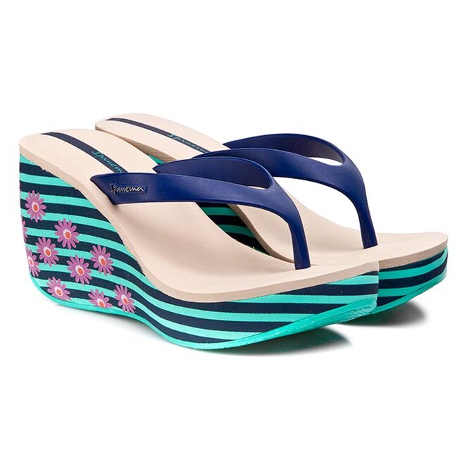 Tongs Ipanema Lipstick Thong III Fem 81569 Green Blue Green