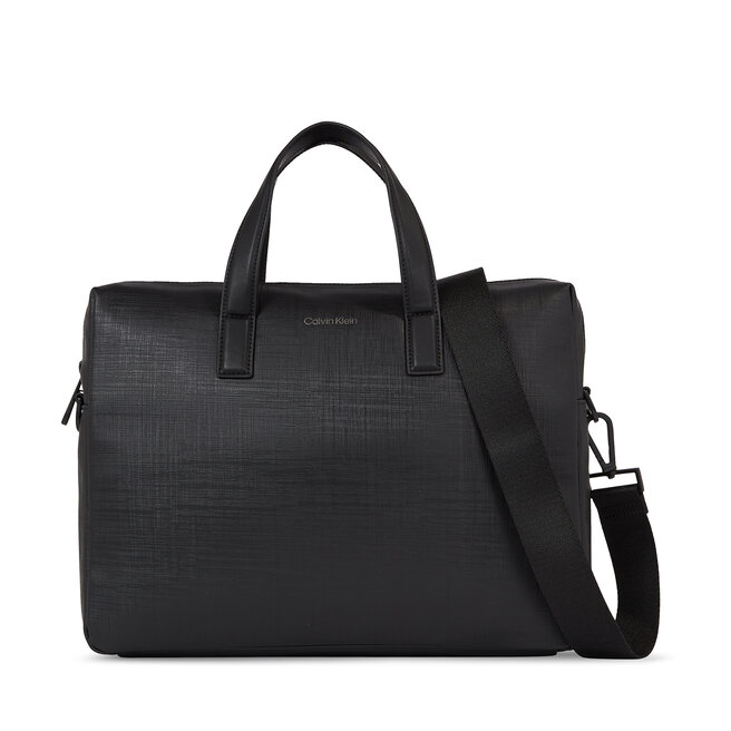 Τσάντα για laptop Calvin Klein Ck Must Check K50K511189 Ck Black Check BAX