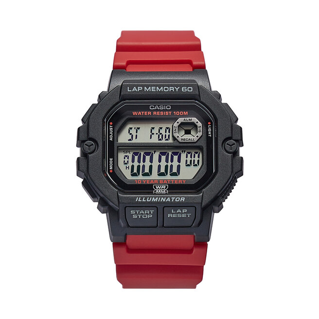 Ρολόι Casio WS-1400H-4AVEF Red/Black