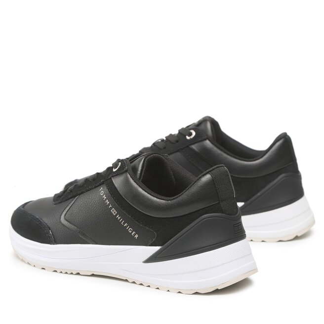 Tommy Hilfiger Sneakers Tommy Hilfiger Runner With Heel Detail FW0FW06621 Black BDS