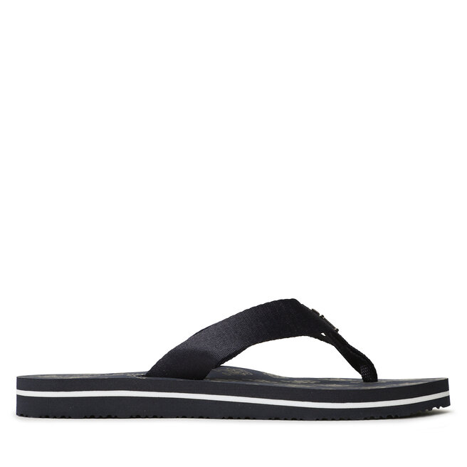 Tommy Hilfiger Zehentrenner Tommy Hilfiger Th Elevated Flip Flop FW0FW07420 Space Blue DW6