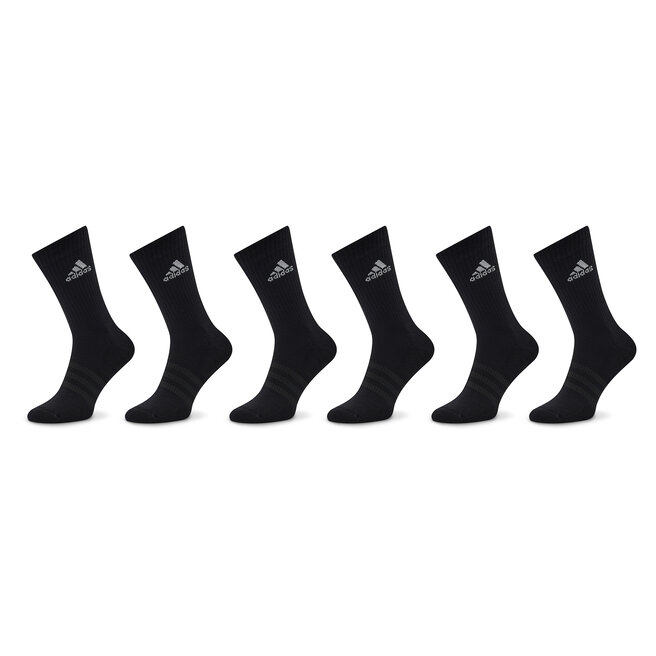 Skarpety wysokie unisex adidas Cushioned Sportswear Crew Socks 6 Pairs - Czarny