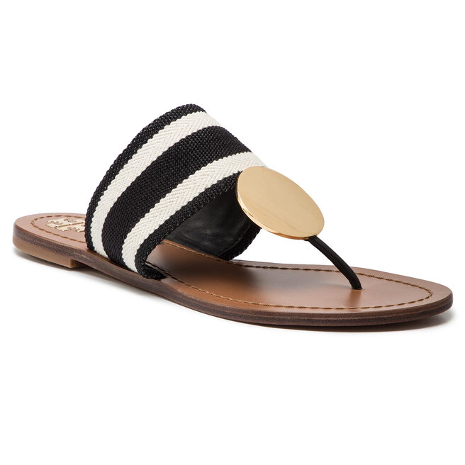 Tory burch patos hotsell striped disk sandal