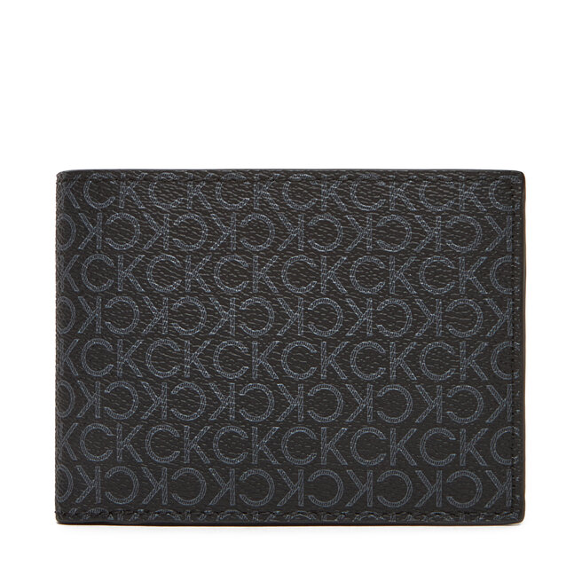 Portfel męski Calvin Klein Ck Must Mono Comp Trifold W Coin - Czarny