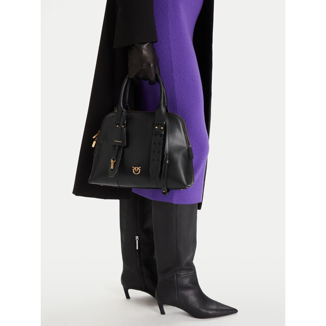 Torebka PINKO Bowling Bag Medium AI 25-26 PLTT 105906 A0QO Czarny -