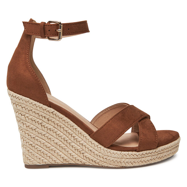 Espadryle ONLY Shoes Onlamelia-18 Mf Wedge - Brązowy