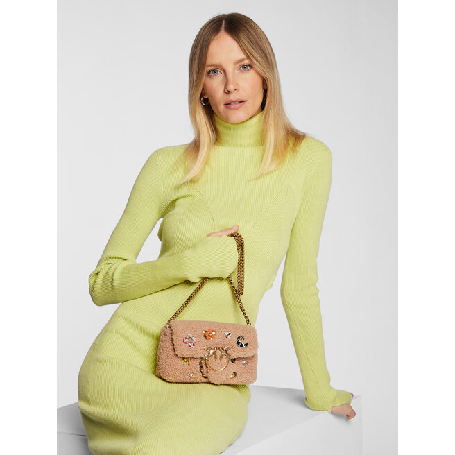 Pinko Handtasche Pinko Love Baby Puff Magic Pins AI 22-23 PLTT 1P22AA Y1XQ Nude C81Q