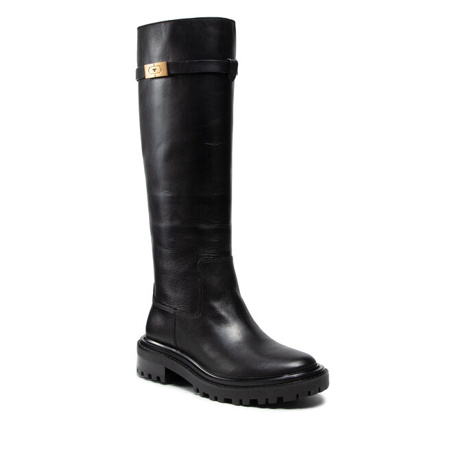 Cizme Tory Burch T Hardware Boot 86601 Perfect Black/Perfect Black 004 004 imagine noua gjx.ro