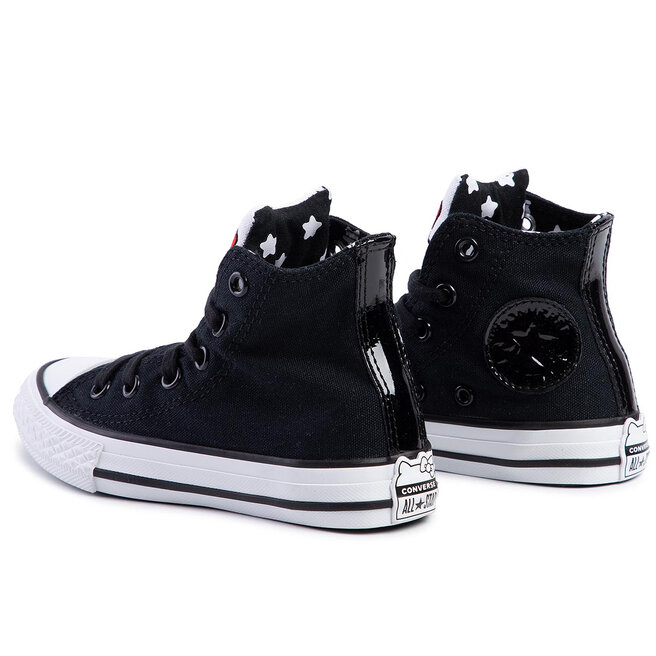 Converse Teniși Converse Ctas Hi 363911C Black/Fiery Red/White