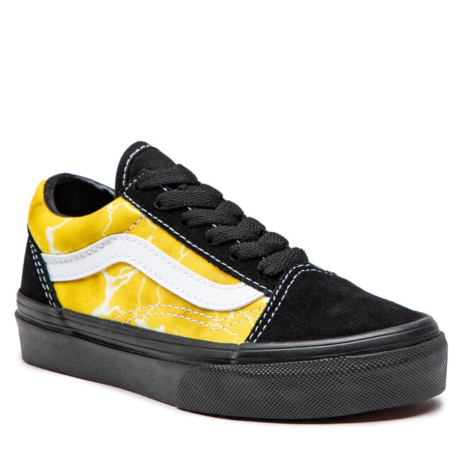 Vans old skool top yellow and black