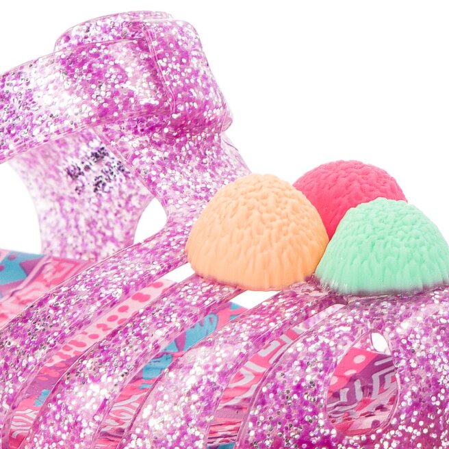 Sandały Crocs Isabella Novelty Sandal 205038 Neon Purple eobuwie com pl
