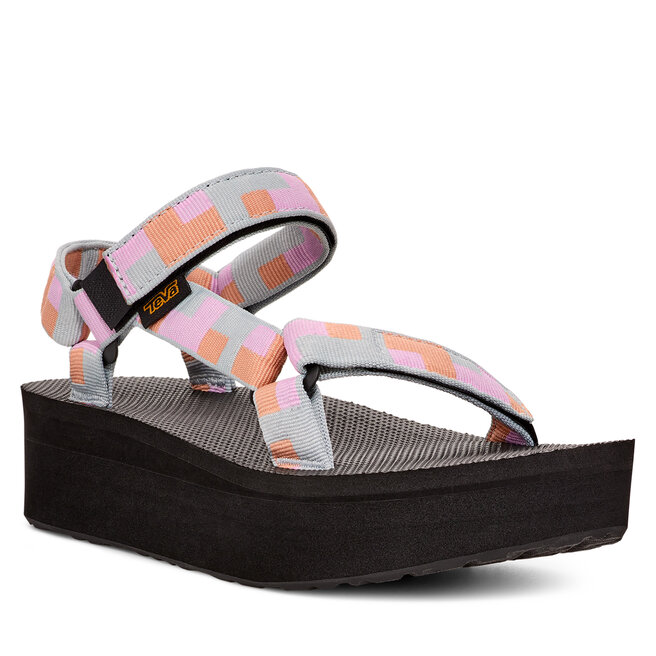 Sandali Teva Original Universal Flatform Donna - Plateau 4,5 Cm, Suola In Gomma, Chiusura A Strappo