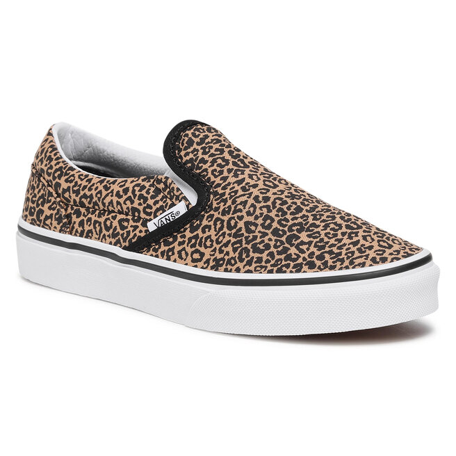 Vans leopard top slip ons