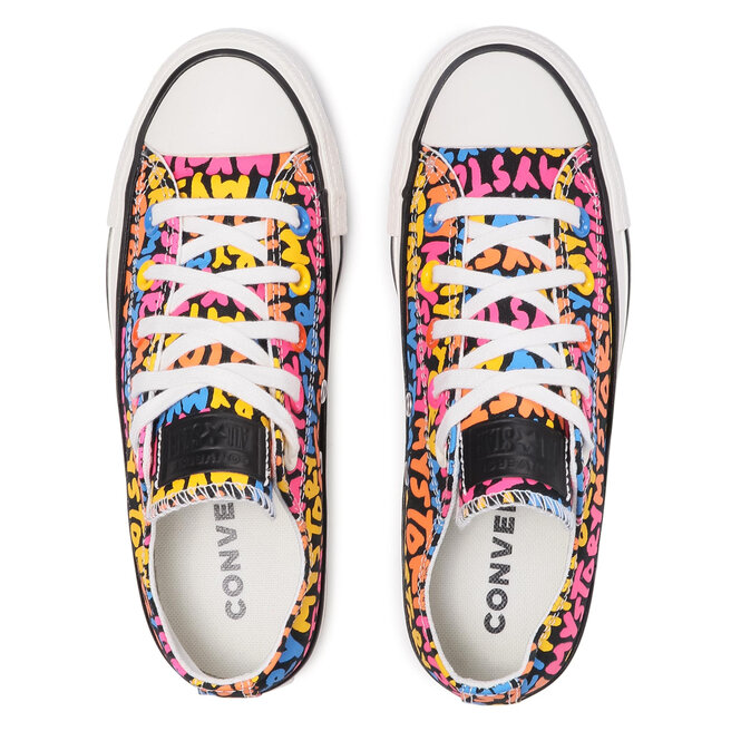 Converse Кецове Converse Ctas Ox 570487C Black/Bold Mandarin/White