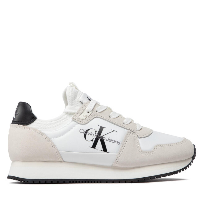 Calvin Klein Jeans Αθλητικά Calvin Klein Jeans Runner Sock Laceup Ny-Lth YW0YW00832 Bright White YAF