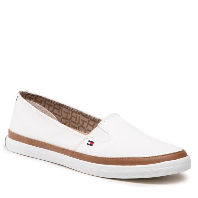 Teniszcip Tommy Hilfiger Iconic Kesha Slip On FW0FW01656 Whisper