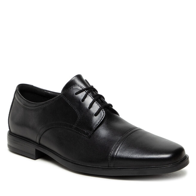 Pantofi Clarks Howard Cap 261620127 Black Leather