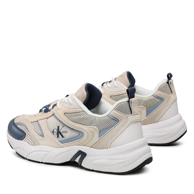 Calvin Klein Jeans Sneakers Calvin Klein Jeans Retro tennis Su-Mesh YM0YM00589 Eggshell/Dark Denim/Iceland Blue 0F8