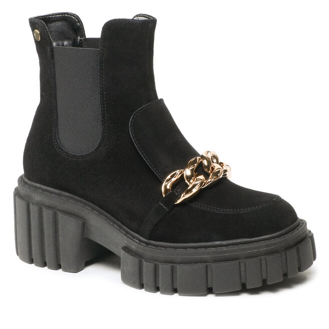 Botine Maciejka 2857J-20/00-3 Czarny Zamsz