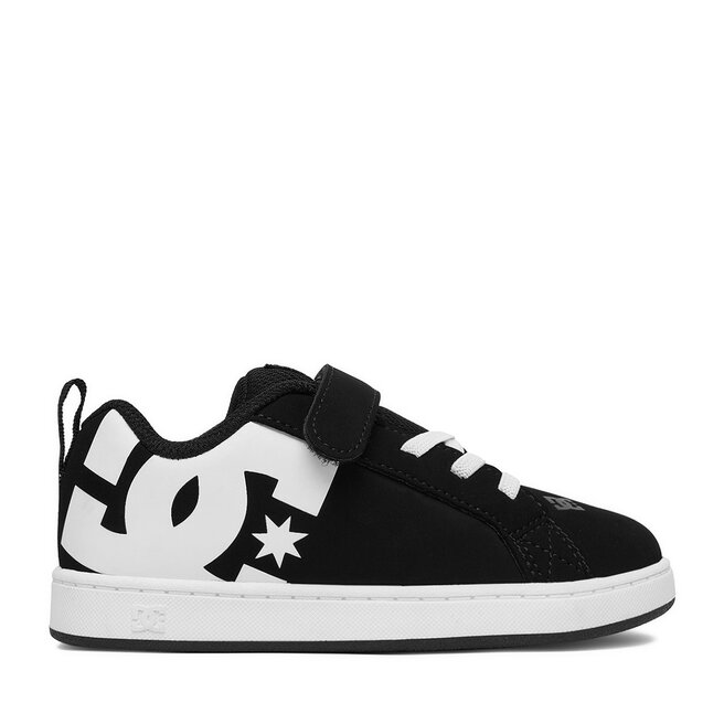 Sneakersy DC Shoes EO-COURT GRAFFIK ELASTIC TODDLER DC02547002 Czarny - chłopięce