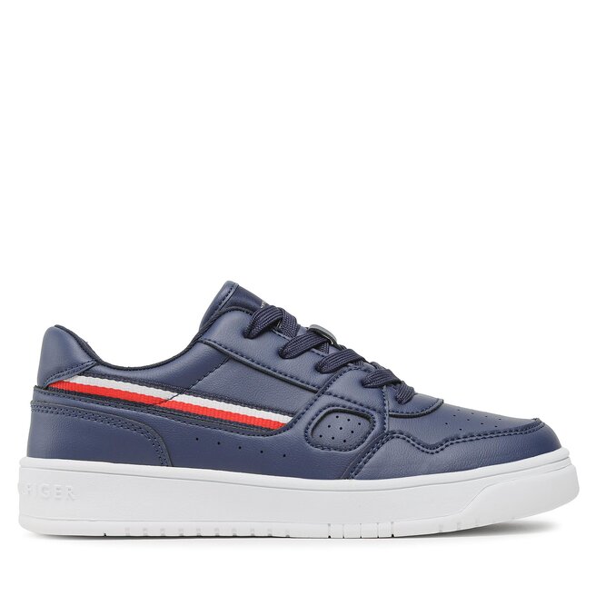 Sneakersy Tommy Hilfiger Stripes Low Cut Lace-Up Sneaker - S Granatowy