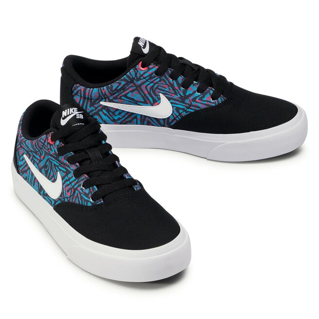 Apavi Nike Sb Charge Cnvs Prm Gs CT5800 002 Black White Laser
