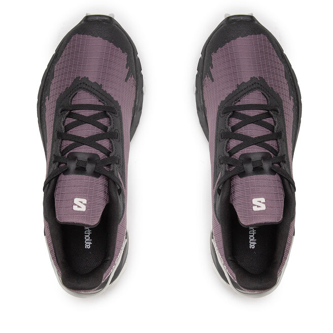 Salomon Обувки Salomon Alphacross 4 W 417252 20 W0 Moonscape/Black/Lunar Rock