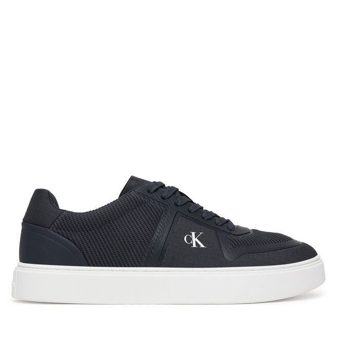 Sneakersy Calvin Klein Classic Cups Laceup Knit HM0HM02130 Czarny - męskie