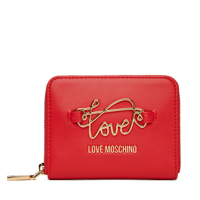Mały Portfel Damski LOVE MOSCHINO - Czerwony