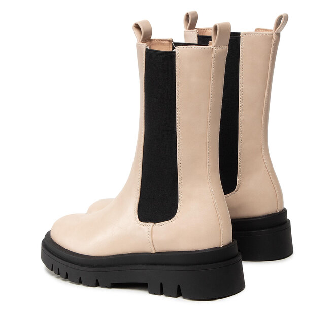 Pieces Chelsea Pieces Pctia Chelsea Boot 17124312 Beige/Black