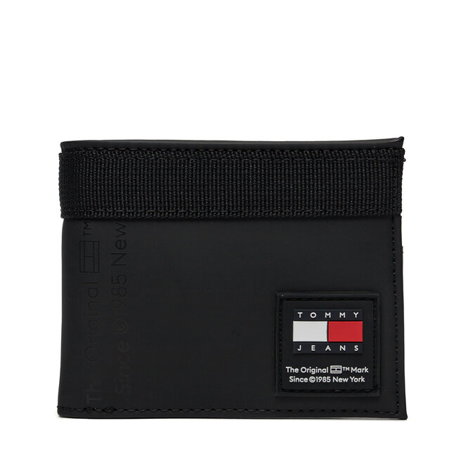 Duży Portfel Męski Tommy Jeans Tjm Daily + Cc Wallet - Czarny