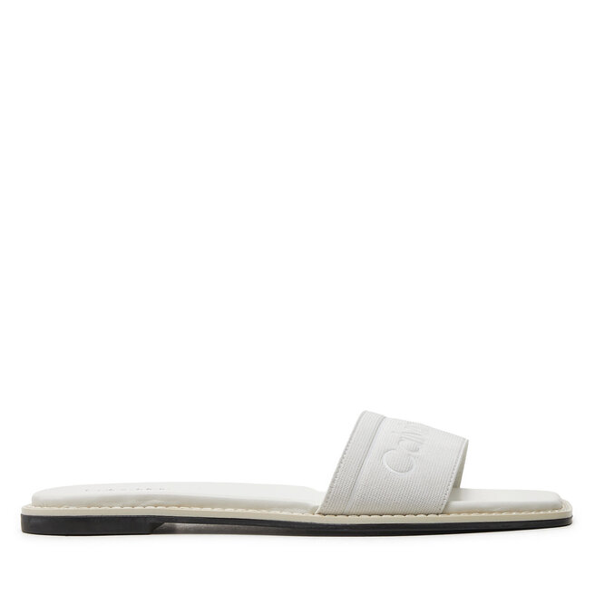 Klapki Calvin Klein Flat Slide He - Biały