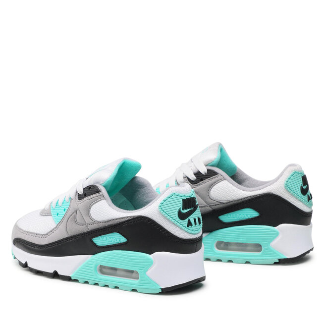 Batai Nike Air Max 90 CD0490 102 White/Particle Grey/Hyper Turq •  Www.eavalyne.lt