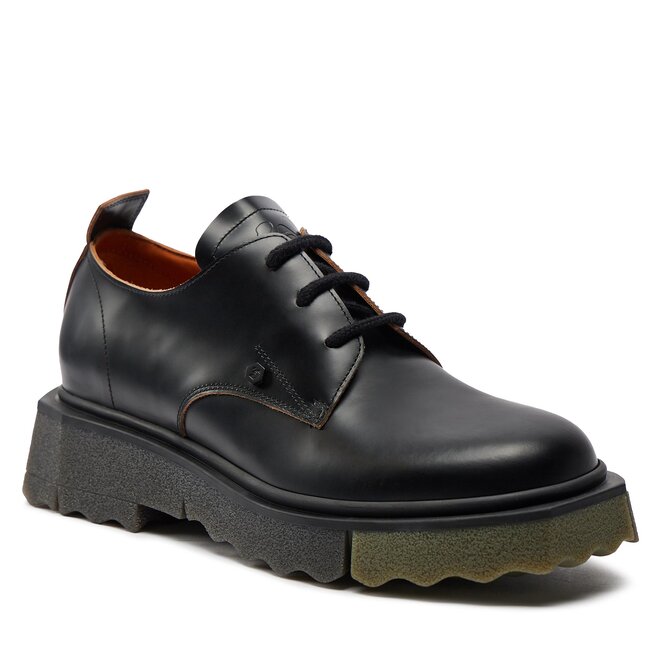 Scarpe basse Off White IF013S22LEA0011063 Black Kaki escarpe