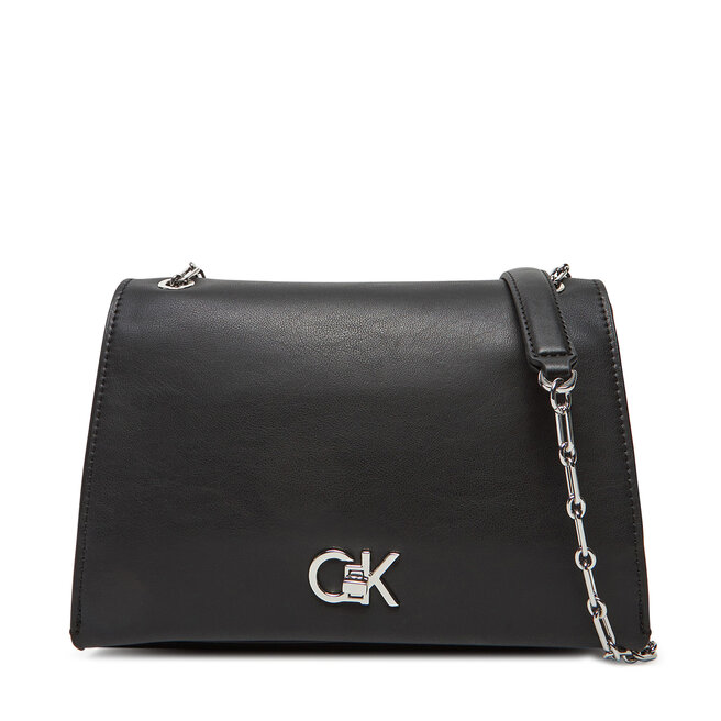 Torebka Calvin Klein Re-Lock Medium Chain - Czarny