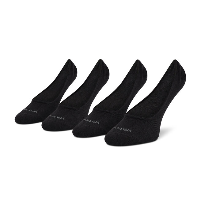 Set de 2 perechi de șosete scurte pentru bărbați Calvin Klein 701218708 Black