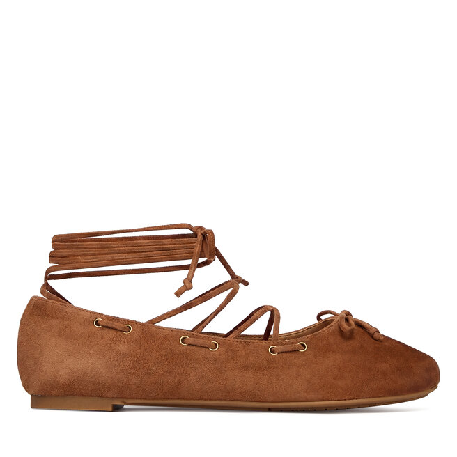 Baleriny MICHAEL Michael Kors Shae Flex 40S6SHFP1S Brązowy -