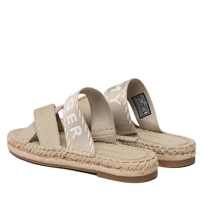Tommy Hilfiger Espadrillas Tommy Hilfiger Seasonal Webbing Sandal FW0FW07181 Sandalwood RBT