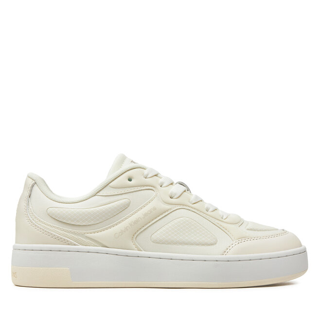 Sneakersy Calvin Klein Jeans Basket Cupsole Low Mix In Mtl - Biały
