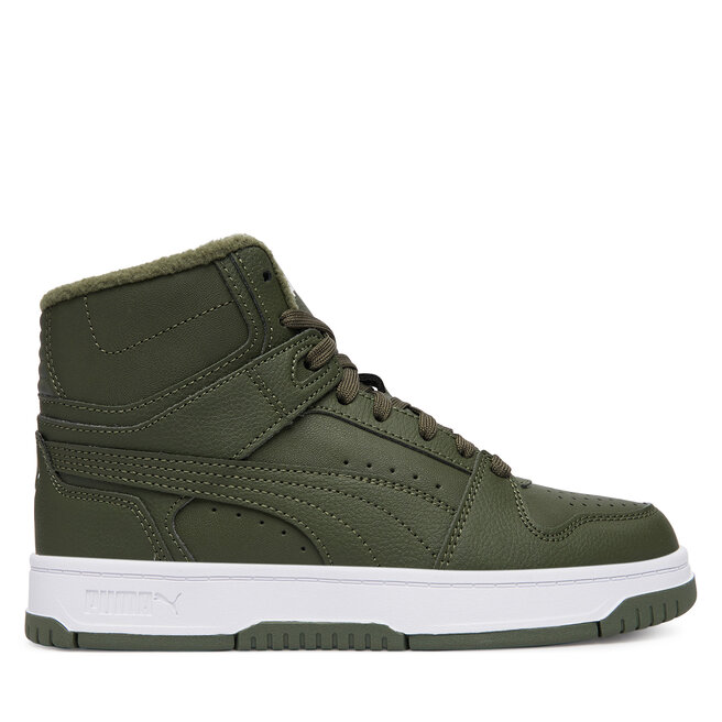 Sneakersy Puma Rebound Slam Mid Wtr Jr 40880302 Zielony ciemny