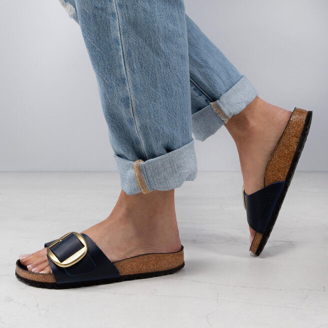 Birkenstock madrid big best sale buckle insignia blue