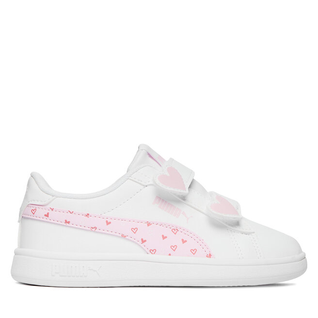 Sneakersy Puma Puma Smash 3.0 Hearty V PS 405638 01 Biały - dziewczęce